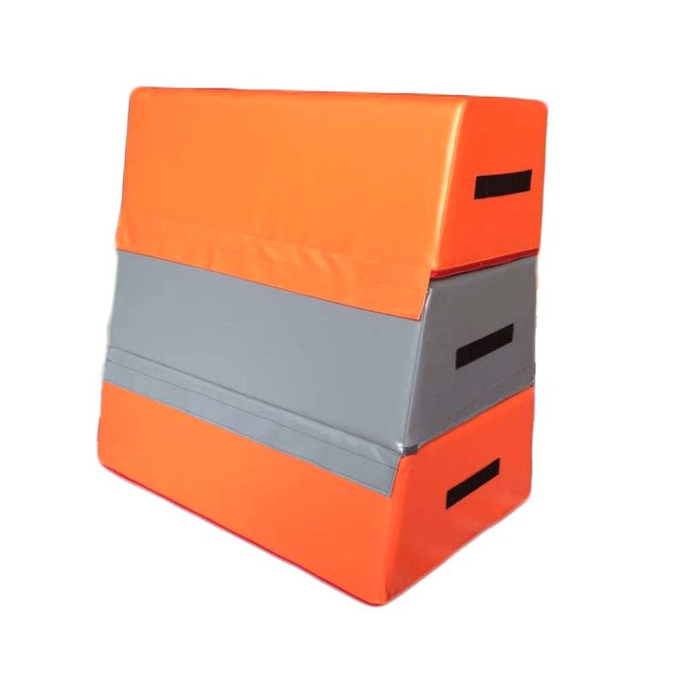 Caixa de salto macia de três seções com topo quadrado